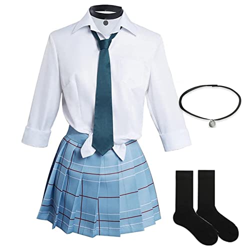 Tongyundacheng My Dress-Up Darling Cosplay Costume Kitagawa Marin Anime JK School Uniform Shirt Skirts Outfits for Girls Women Carnival Halloween Party - M