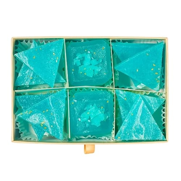 Silky Gem - Edible Blue Raspberry Flavored Crystal Candy, 8-10 pieces, Kohakutou, Edible Lapis Gem, Vegan, Gluten Free, ASMR