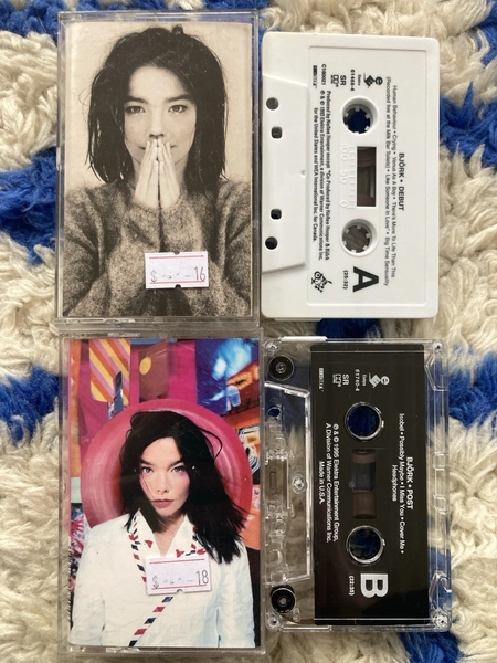 Bjork Debut and Post cassettes