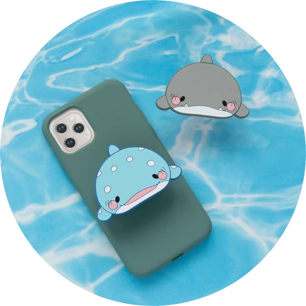 Sharks! Rubber Phone Grips