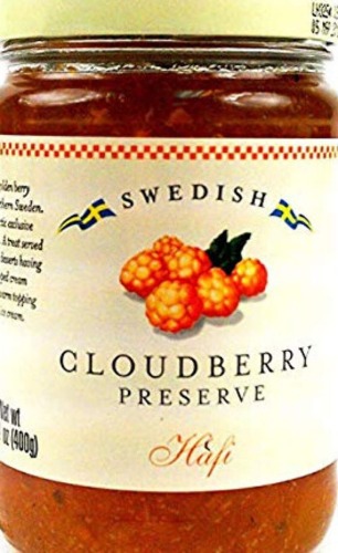 Hafi Swedish Cloudberry Preserves, 14.1 oz Jar - Standard Packaging