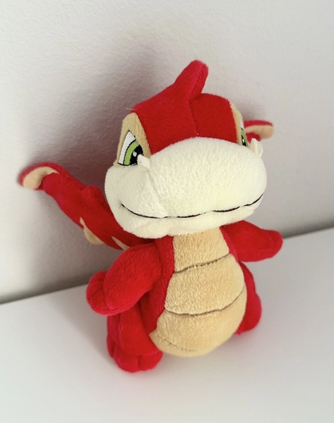 2002 Neopets Red Scorchio Plush Doll 20cm