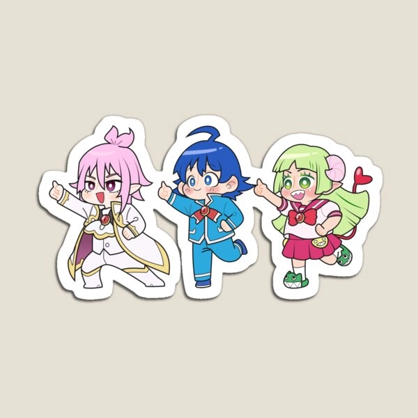 Mairimashita Iruma-kun Trio Alice Iruma Clara Chibi Magnet