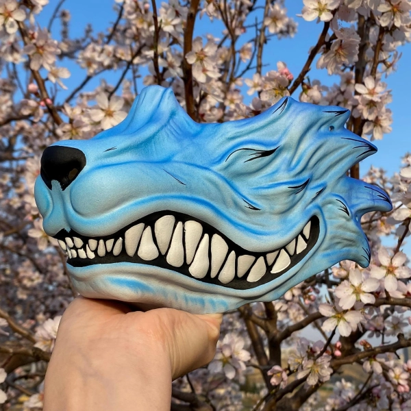 Japanese Kitsune Half mask