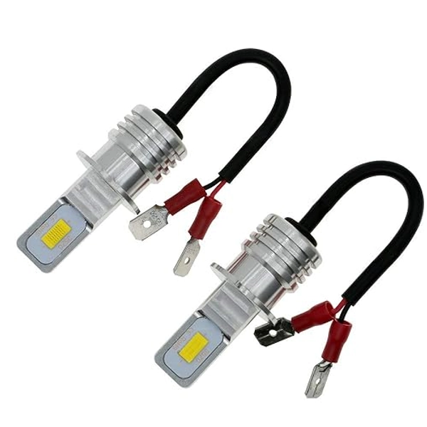 DODOFUN H3 LED Fog Light Bulbs Super Bright Replacement Kit 6000K Cool White Color (Pack of 2)