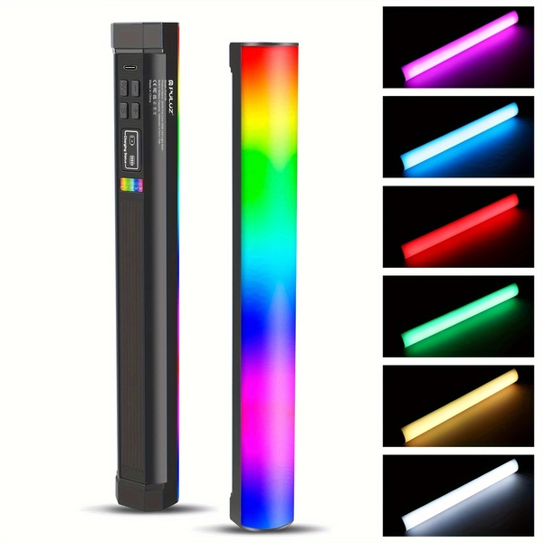   29.97cm håndholdt led lysstav - fullfarge rgb, magnetisk, oppladbart batteri med flere scene moduser for fotografering & videografering - elektronikk - Temu