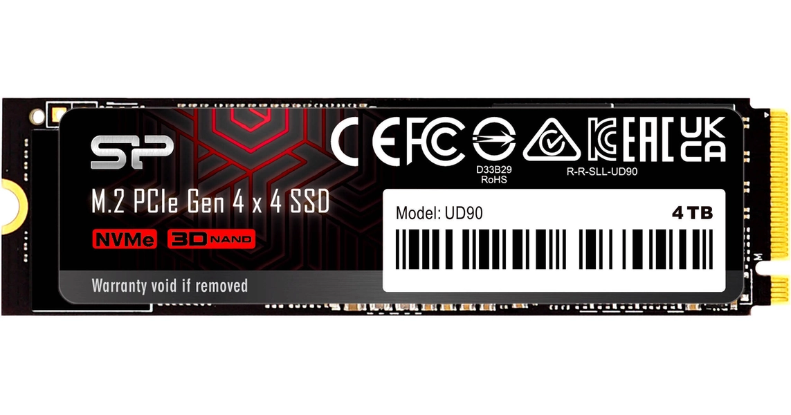 Silicon Power 4TB UD90 NVMe PCIe 4.0 M.2 2280 Internal SSD