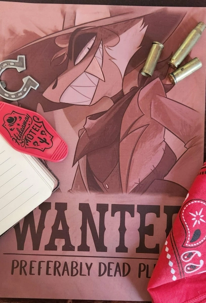 Helluva Boss Striker A4 Wanted Poster