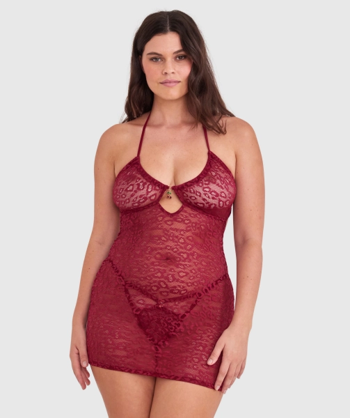 Night Games Cherry Delight Slip - Berry 10