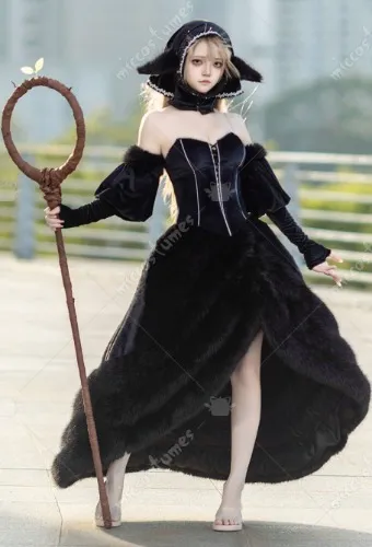Marcille Donato Costume - Master Of The Dungeon - Black Dress Set