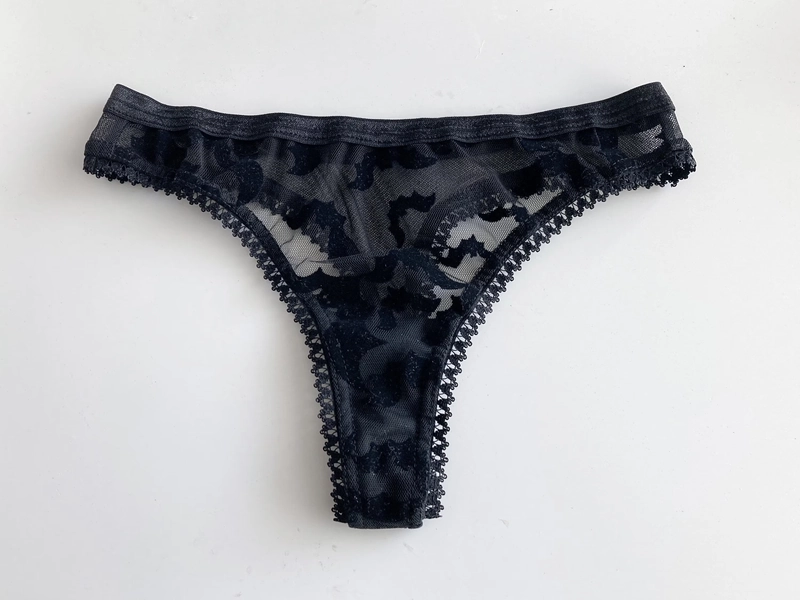 SPOOKY Undies: Bats velvet flocked mesh