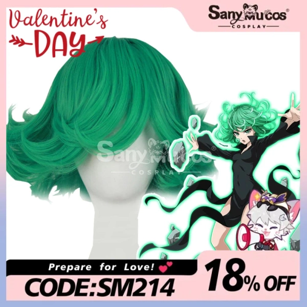 【In Stock】Anime One Punch Man Cosplay Tatsumaki Cosplay Wig