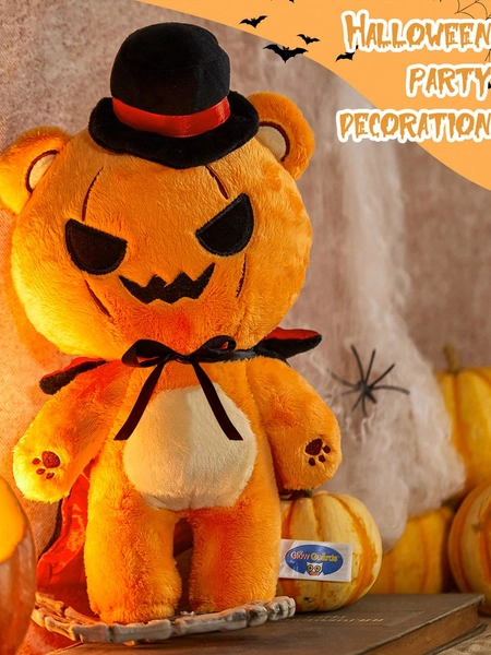 Halloween Decoratie 1 Pc Halloween Pompoen Magiër Pluche Pop Cartoon Schattige Vakantie Decoratie Ornamenten Gevulde Speelgoed Geborduurde Pluche Speelgoed Verjaardagscadeau