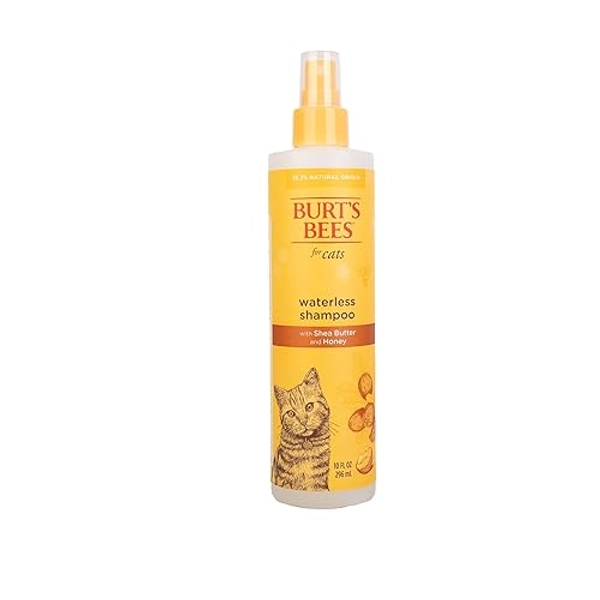 Burt's Bees for Pets Waterless Cat Grooming Spray with Shea Butter and Honey, 2pk, 99.3% Natural Origin Formulas, Cat Grooming Spray, Cat Spray for Grooming, Cat Grooming Supplies, 2pk, 10oz