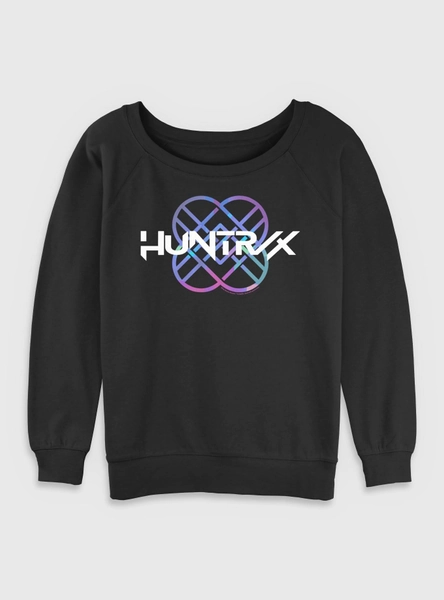KPop Demon Hunters Huntrix Logo Girls Slouchy Sweatshirt