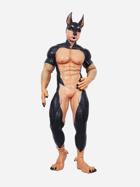 Silicone Colored Dobie Muscle Petsuit Set