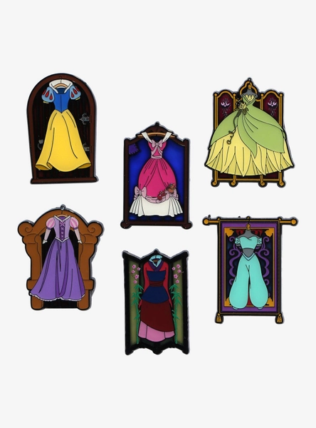 Loungefly Disney Princess Dresses Blind Box Enamel Pin