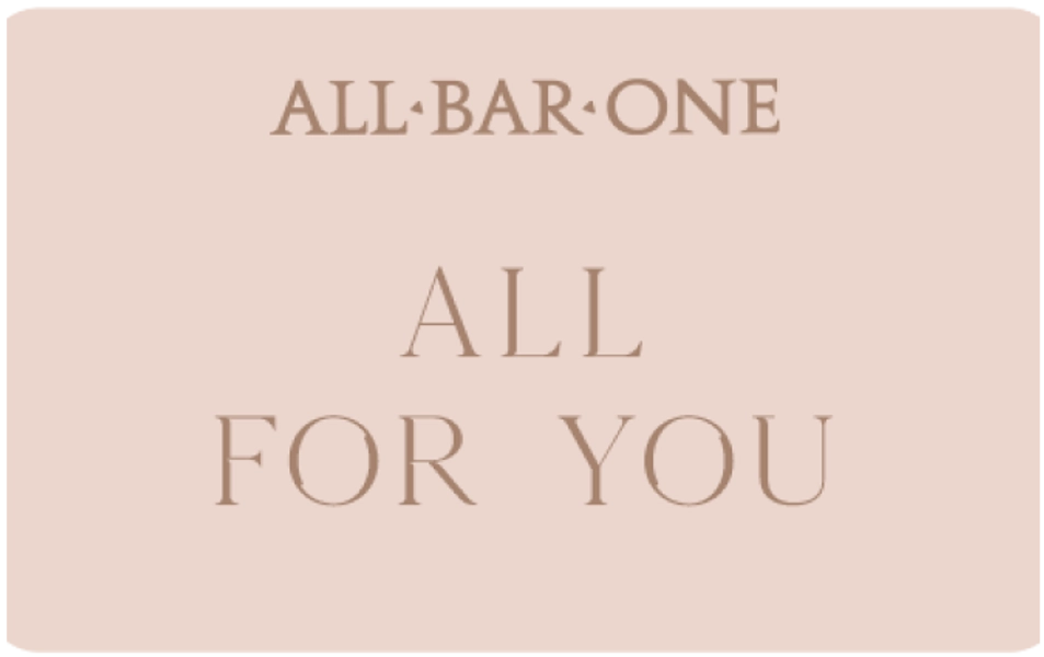 All Bar One £10 Gift Card