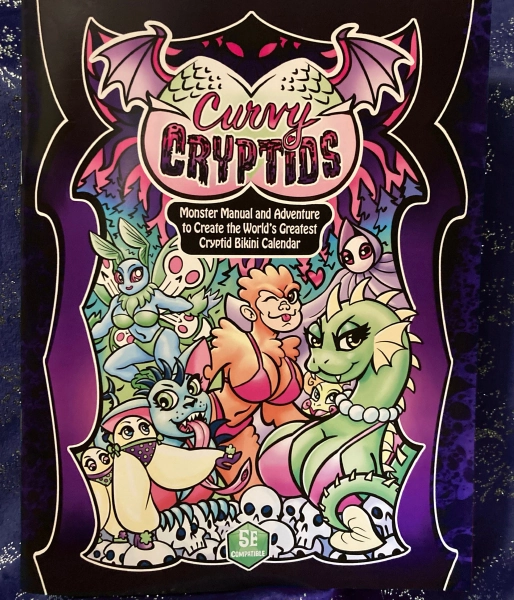 Curvy Cryptids Monster Manual and Adventure!- 5e D&D Compatible Game Book!