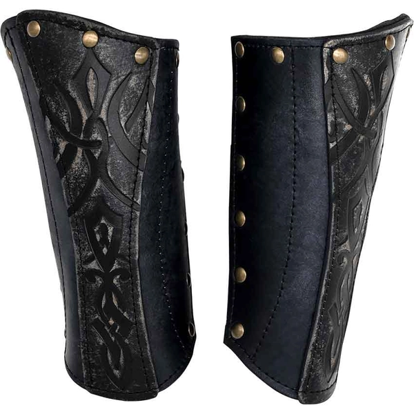 Epic Shieldmaiden Bracers - Ashen - Medieval Collectibles