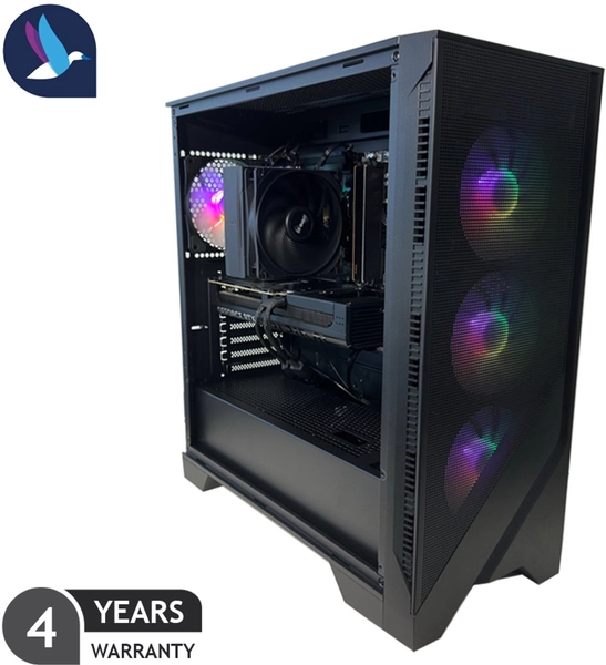 MSI Forge III ARGB Gaming PC | AMD Ryzen 9 - 9900X | GeForce RTX 5060 Ti - 16 GB GDDR7 | 32 GB DDR5 | 1 TB SSD - NVMe |WiFi | Bluetooth | Windows 11 Pro