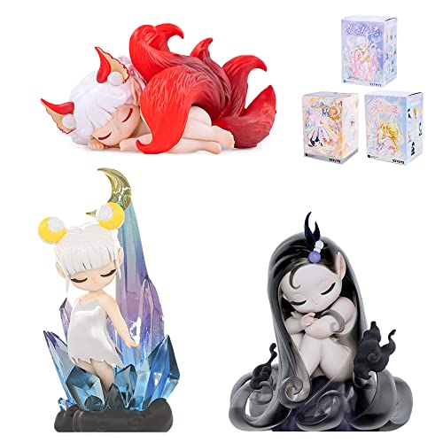 BEEMAI Sleep Elves Series Combination 3PC Random Design Cute Figures Collectible Toys Birthday Gifts - Combined - 3PC