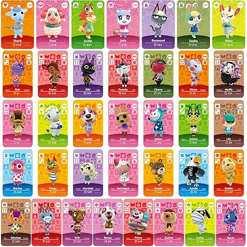36Pcs NFC Villager Animals Cards