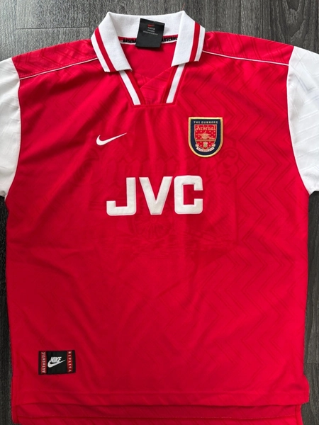 Original Authentic Nike Arsenal 1996/1997 Home Shirt Mens Extra Large