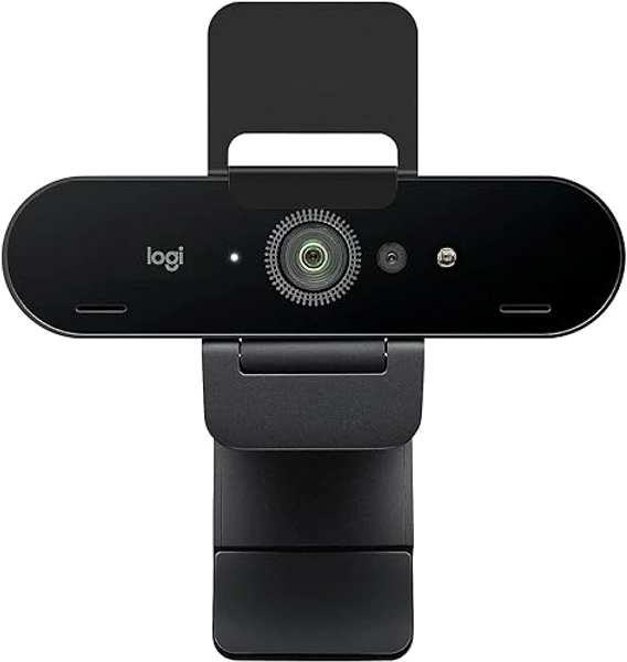 Logitech Brio Stream Webcam - Appel vidéo Ultra 4K HD, Correction Automatique de la lumière, Streaming, Noir