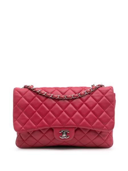 CHANEL Pre-Owned bolsa de hombro Jumbo capitonada de piel de cordero 3 Accordion Flap 2014 | Talla única
