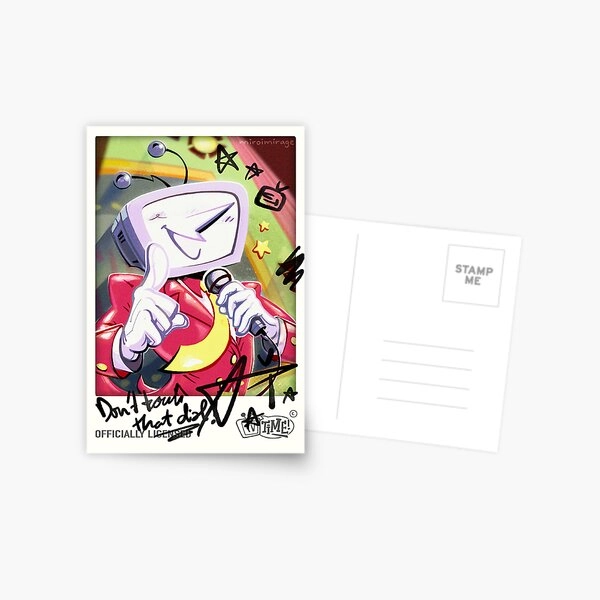 Mr Tenna signed photo - Deltarune fanart Postcard