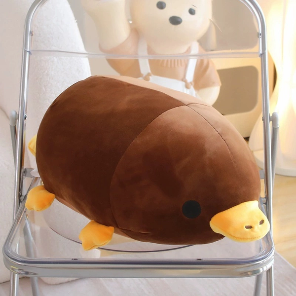 Platypus Plush Cute Duck-Billed Stuffed Toys - L / Brown