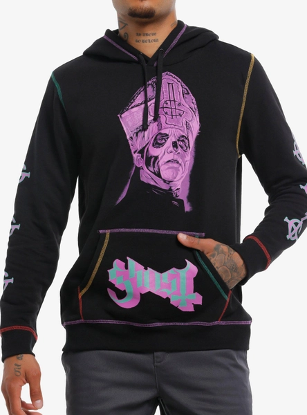 Ghost Papa Emeritus Multicolor Contrast Stitch Hoodie