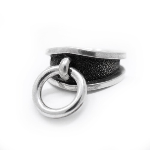 Tether Ring | Oxidized Sterling Silver / 5