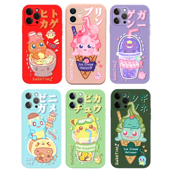Pastel Color iPhone Case Kawaii Anime Art - Gengar