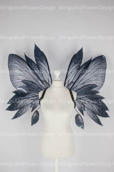 Butterfly black forest fairy leaves wings, fairy wings, wings Photo Prop, wedding wings, butterfly magical fairy wings, fantasy halloween