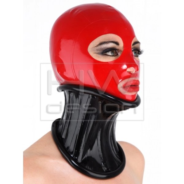 HWDnc 01 - NECK CORSET with rolled trim and bottom