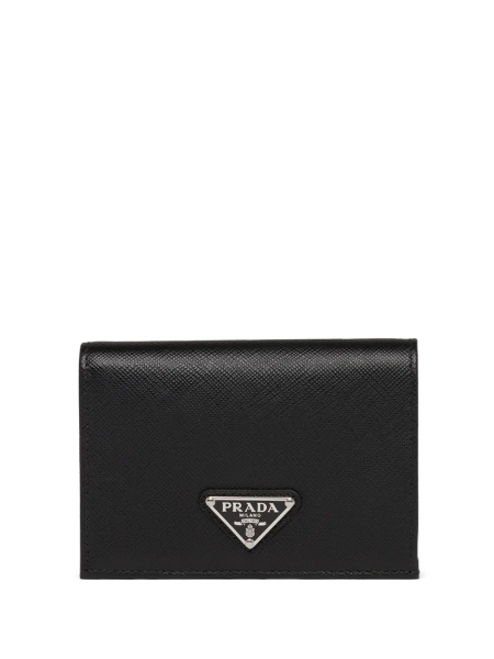Prada triangle logo rectangle wallet | One Size