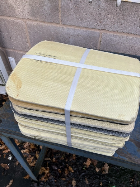 Italian Army X 10 Protective Plates Insert Body Armour Made With Kevlar Export