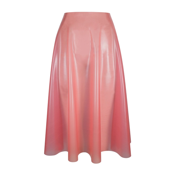 Latex Bambi Skirt in Sheer pink