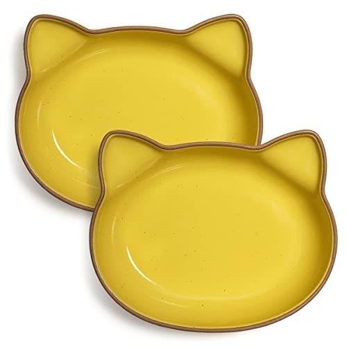 House of Daisy Ceramic Cat Bowls | Himalayan (Large), Set of 2 | Cute Cat Shaped Bowls | Food Safe for Cats or People | Snack Bowls | Fruit Bowl | Ice Cream Bowls | Nut Bowls | Lunch Bowls - Large (Himalayan)