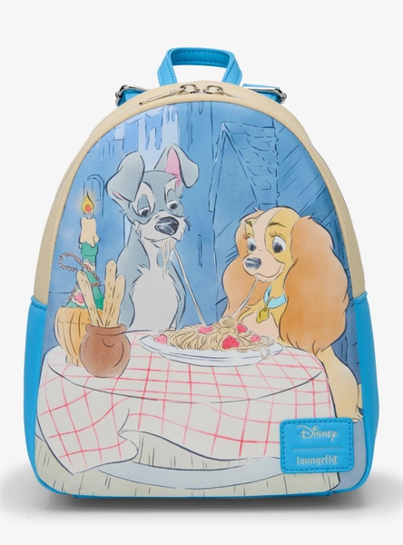 Loungefly Disney Lady And The Tramp Spaghetti Scene Mini Backpack