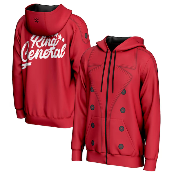 Men's ProSphere Red Gunther Entrance Full-Zip Hoodie