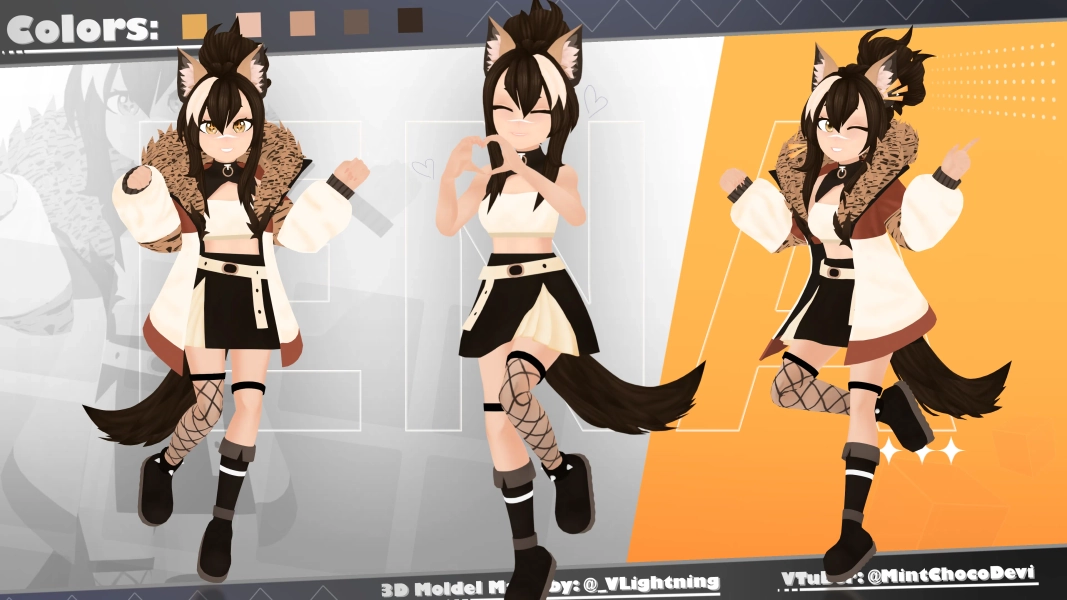 3D 1:1 VTuber Model from Scratch by ♡ VLightning ♡ (@VLightning)