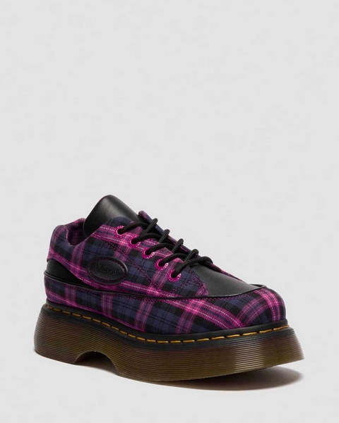 DR MARTENS BUZZ 5-EYE TARTAN SHOES
