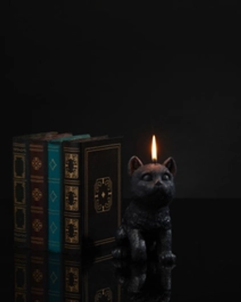 Black Cat Candle