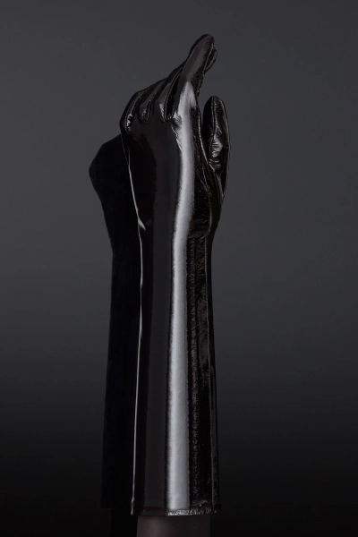 Patent Leather Sense BDSM Opera Gloves