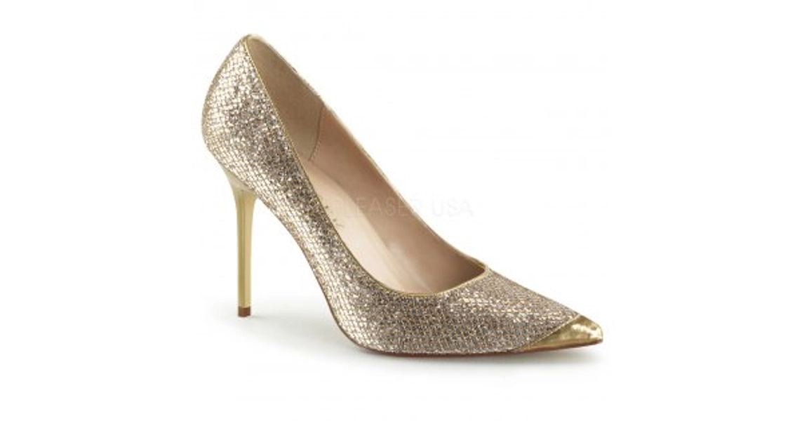 Dreamy gold shoes Classique-20-gglf - Velikost 42 : SEXYBOTY.cz