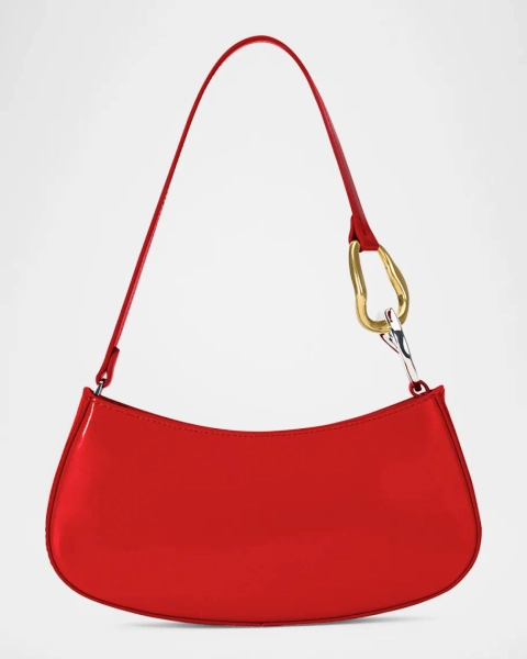 Ollie Zip Leather Shoulder Bag