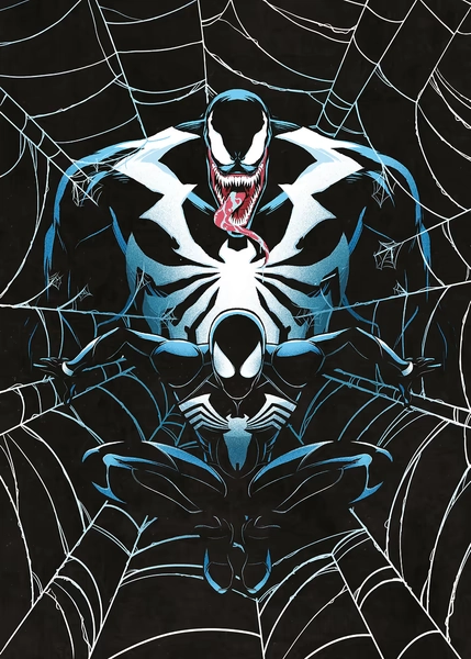 Venom and BlackSuit Spidey